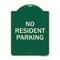 Signmission Reserved Parking No Resident Parking Heavy-Gauge Aluminum Sign, 24" x 18", G-1824-23045 A-DES-G-1824-23045 - alternate 1